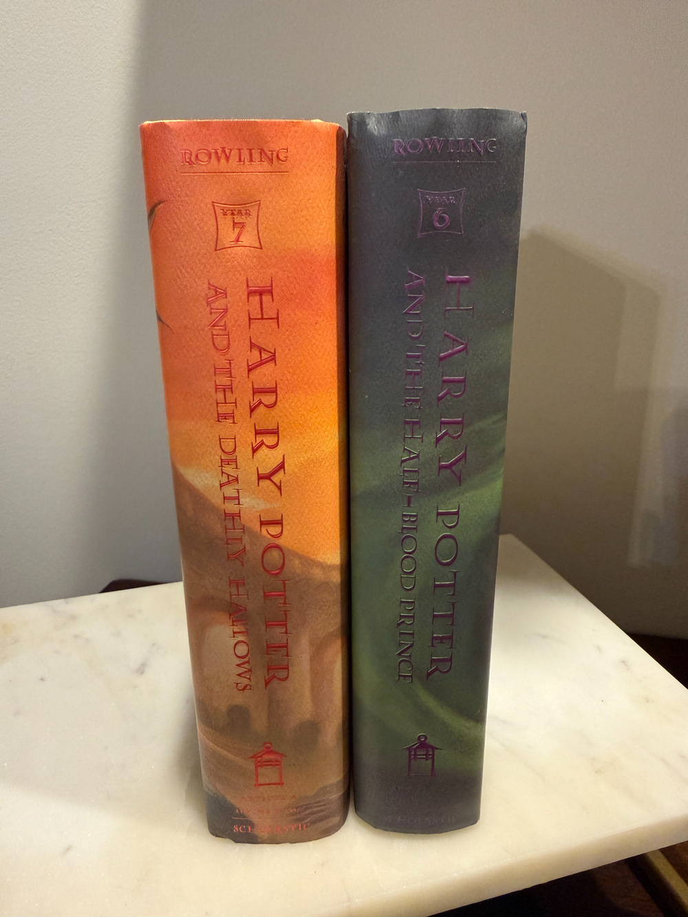 Harry Potter Hardcover Book Set Deathly Hallows Half-Blood Prince